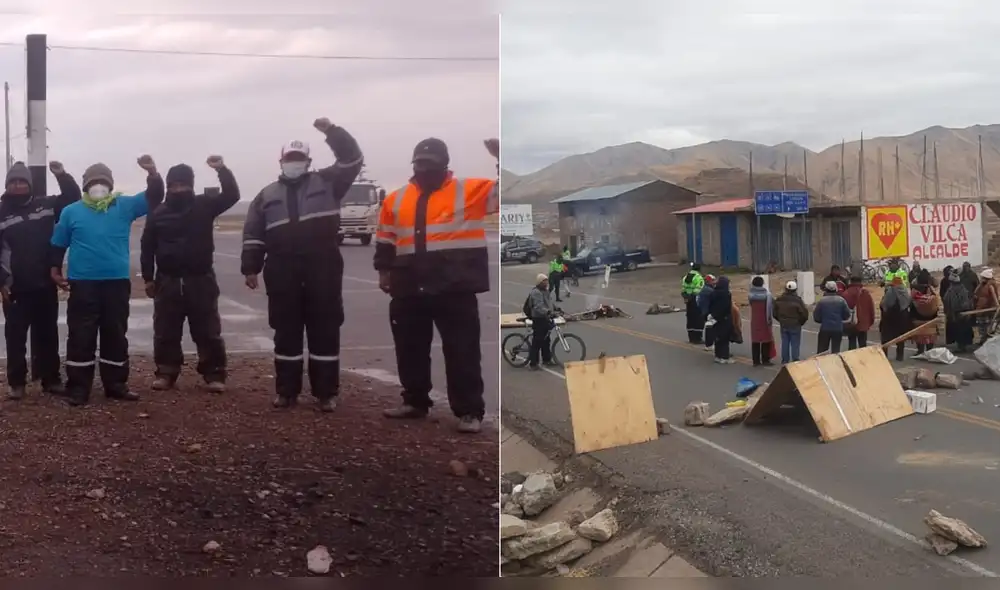 Bloquean salidas a diferentes ciudades de la región de Puno. Foto: Liubomir Fernández/URPI Bloquean salidas a diferentes ciudades de la región de Puno. Foto: Liubomir Fernández/URPI