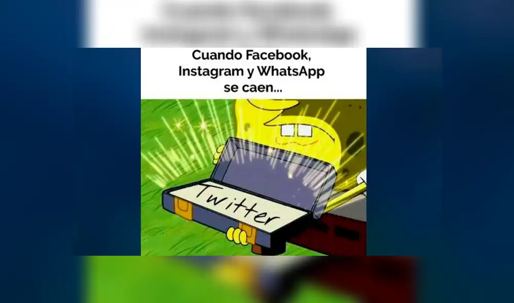 Desliza para ver los memes de la caída de Facebook. Foto: Captura. Desliza para ver los memes de la caída de Facebook. Foto: Captura.