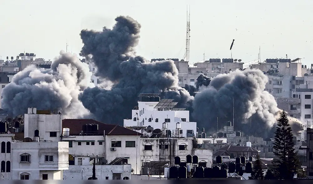 En la Franja de Gaza, la muerte viene del cielo