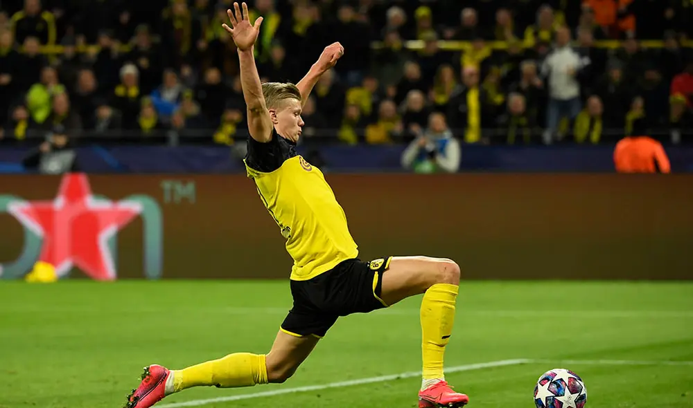 El noruego es el primer jugador que anota con dos equipos en una misma edición del torneo. Foto: AFP. El noruego es el primer jugador que anota con dos equipos en una misma edición del torneo. Foto: AFP.