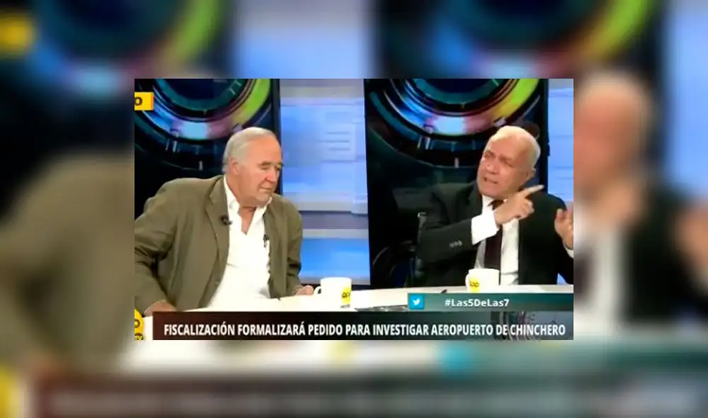 García Belaunde y Lombardi protagonizan enfrentamiento en vivo por aeropuerto de Chinchero | VIDEO García Belaunde y Lombardi protagonizan enfrentamiento en vivo por aeropuerto de Chinchero | VIDEO