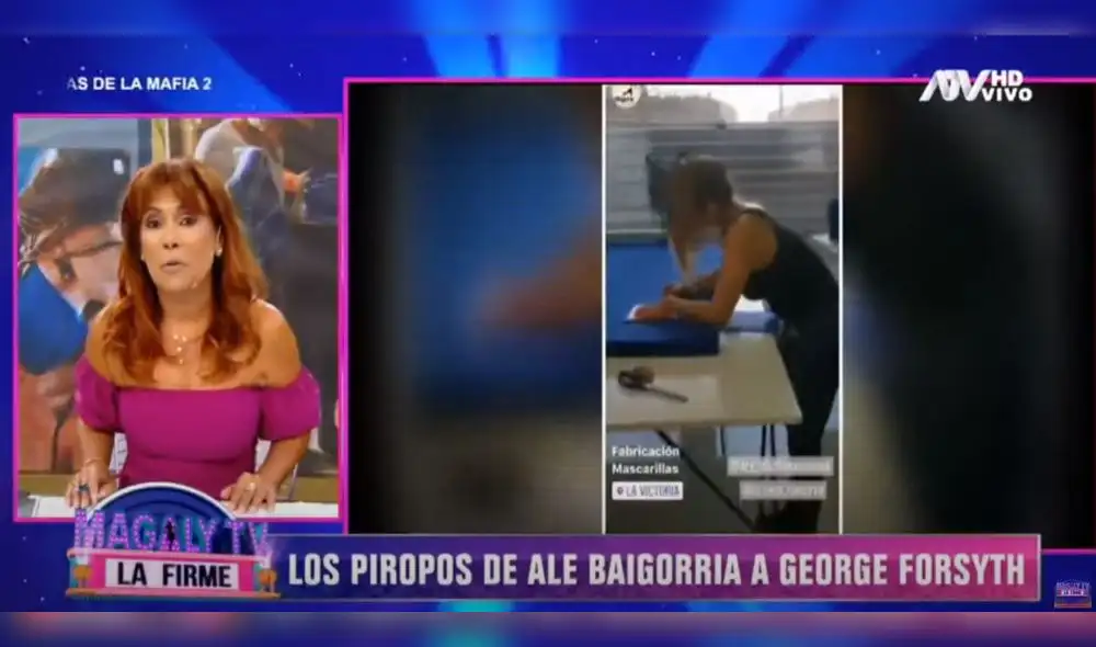 Magaly Medina, Alejandra Baigorria y George Forsyth. Foto: Captura Magaly Medina, Alejandra Baigorria y George Forsyth. Foto: Captura