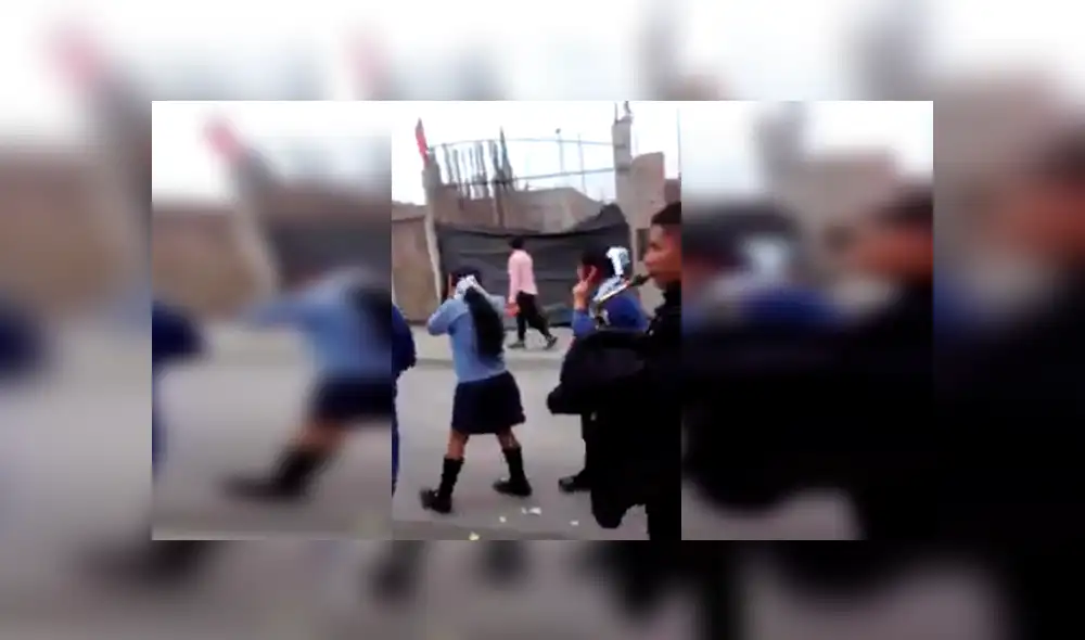 En Facebook, un grupo de escolares salieron a las calles para celebrar y quedaron sorprendidos con la acción de los serenazgos.