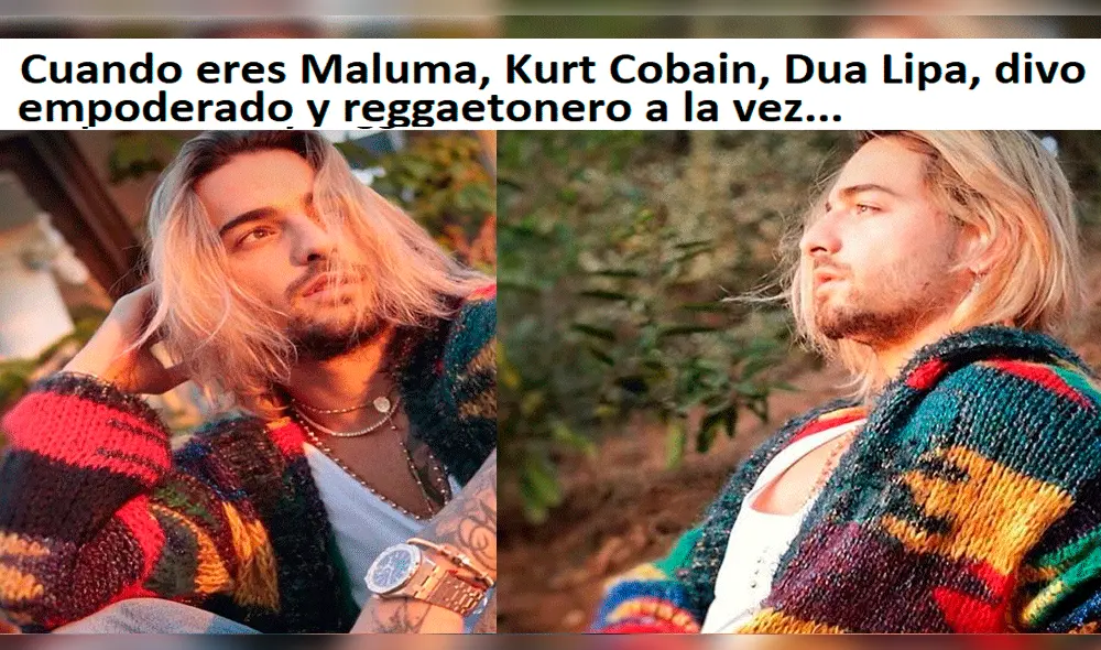 Hilarantes memes tras cambio de look de Maluma [GALERÍA]
