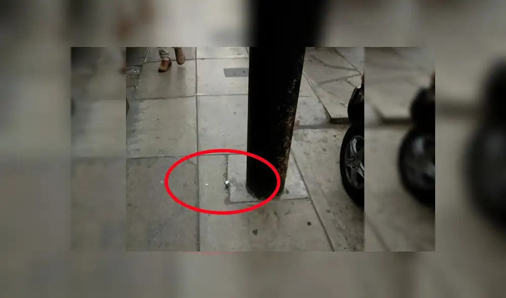 #YoDenuncio: fierro en vereda es un riesgo para niños