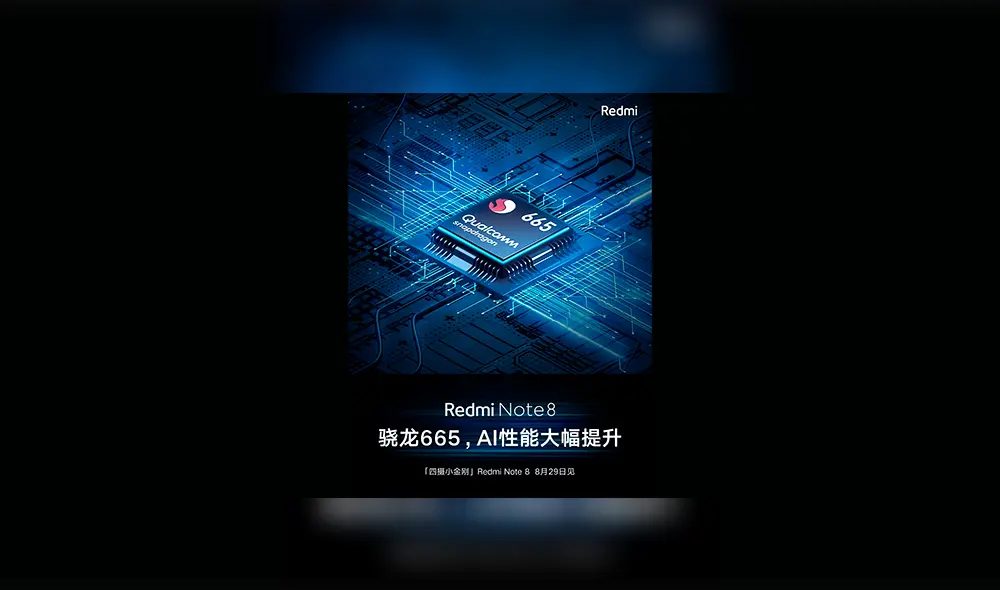 Procesador Qualcomm Snapdragon 665 del Redmi Note 8.