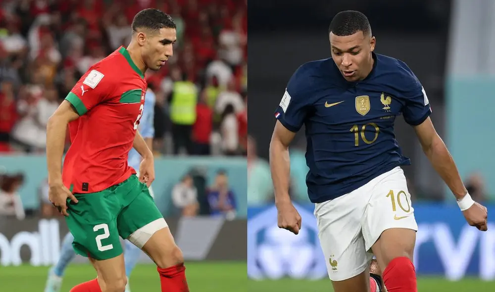 Hakimi y Mbappé han sido las grandes figuras de sus selecciones. Foto: Composición LR/AFP Hakimi y Mbappé han sido las grandes figuras de sus selecciones. Foto: Composición LR/AFP
