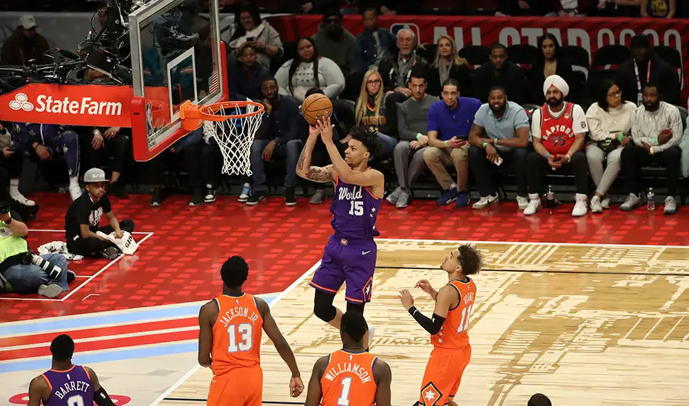 Este partido se jugó en el United Center de Chicago. Foto: AFP. Este partido se jugó en el United Center de Chicago. Foto: AFP.