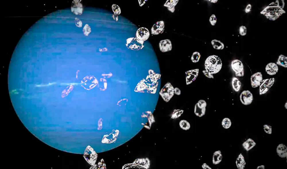 Estudios recientes han demostrado por qué dos planetas del sistema solar registran lluvias de diamantes. Foto: composición LR/TN8
