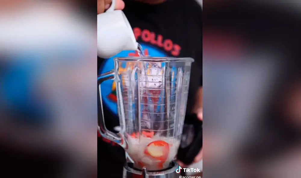 Desliza las imágenes para conocer los pasos para preparar esta exquisita leche de tigre Foto: Captura de TikTok/acomer.pe