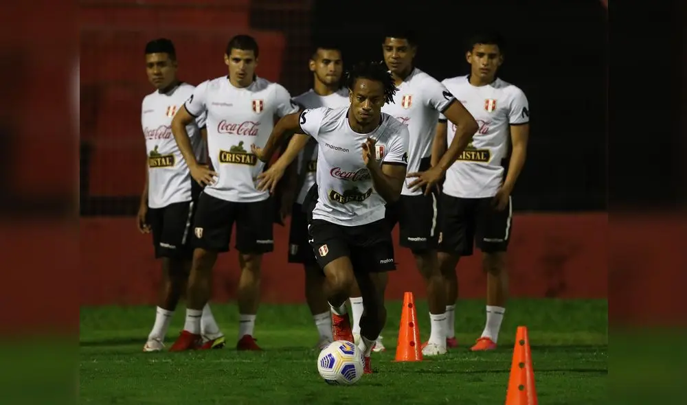 André Carrillo sería uno de los titulares frente al seleccionado de Brasil. Foto: FPF