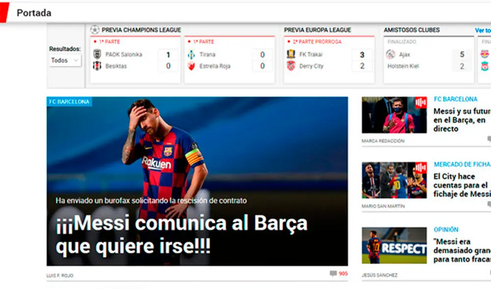 La noticia de Lionel Messi y su deseo de no seguir en Barcelona remeció el mundo. (FOTO: ).