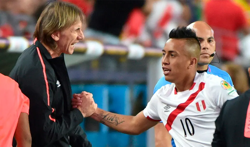 Christian Cueva habló sobre lo fundamental que fue Ricardo Gareca. Foto: AFP Christian Cueva habló sobre lo fundamental que fue Ricardo Gareca. Foto: AFP