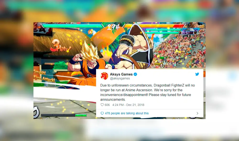 Dragon Ball Fighterz es retirado de otro torneo de juegos de lucha