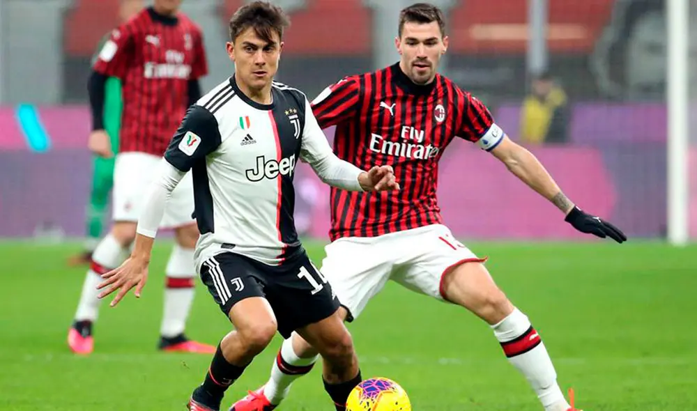 Juventus y Milan definirán la llave el próximo 4 de marzo. Foto: EFE. Juventus y Milan definirán la llave el próximo 4 de marzo. Foto: EFE.