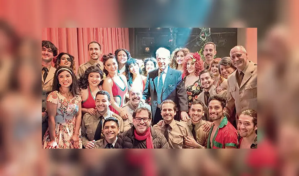 Aclamado. Mario Vargas Llosa, creador de la obra, visitó al elenco el mes pasado.Zoraida Peña Aclamado. Mario Vargas Llosa, creador de la obra, visitó al elenco el mes pasado.Zoraida Peña