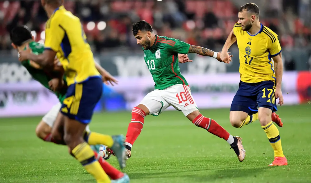 México y Suecia igualan sin goles en España previo al Mundial Qatar 2022. Foto: AFP México y Suecia igualan sin goles en España previo al Mundial Qatar 2022. Foto: AFP