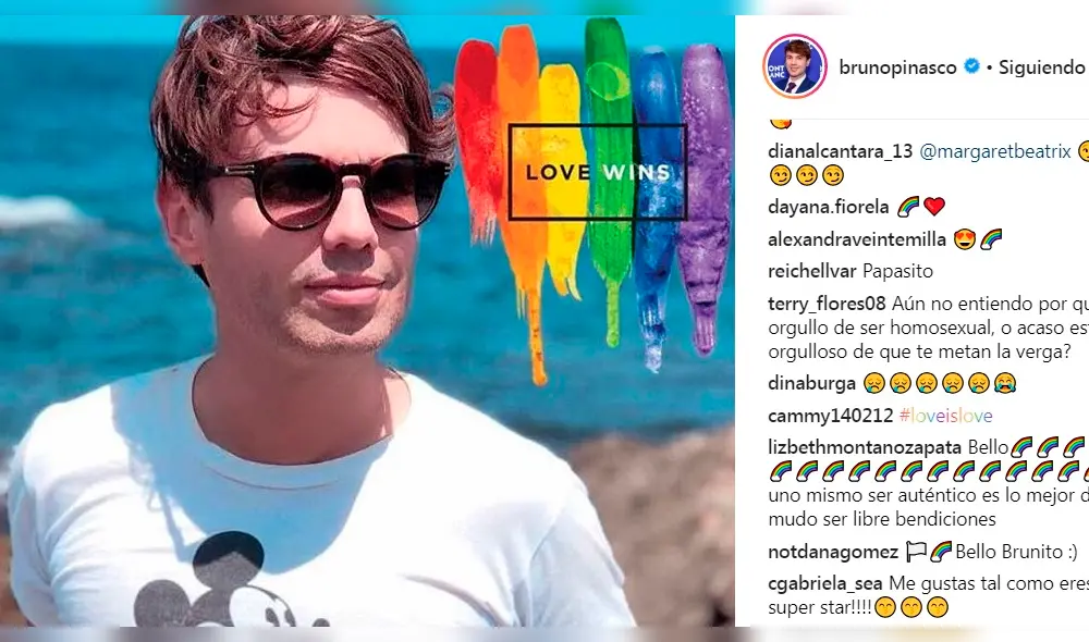 Bruno Pinasco revela su orientación sexual tras incómoda pregunta de usuario