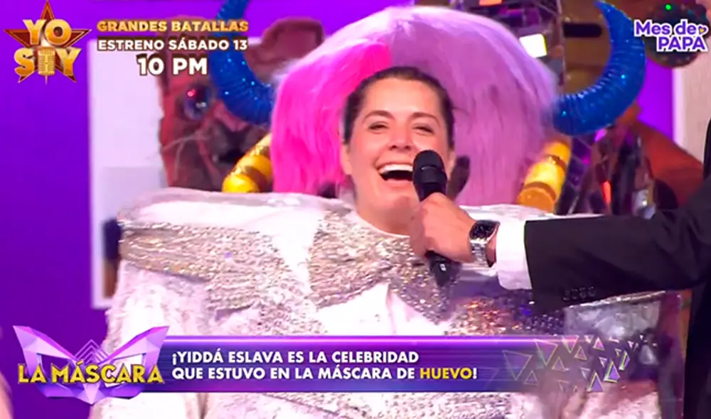 Yiddá Eslava en la final de La Máscara. (Foto: Captura Latina)