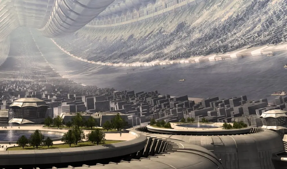 Los investigadores basaron su diseño en los famosos “cilindros de O’Neill”, un concepto de ciudades giratorias propuesto en la década del 70 por el físico Gerard O’Neill. Foto: referencial / Omniscentia Los investigadores basaron su diseño en los famosos “cilindros de O’Neill”, un concepto de ciudades giratorias propuesto en la década del 70 por el físico Gerard O’Neill. Foto: referencial / Omniscentia