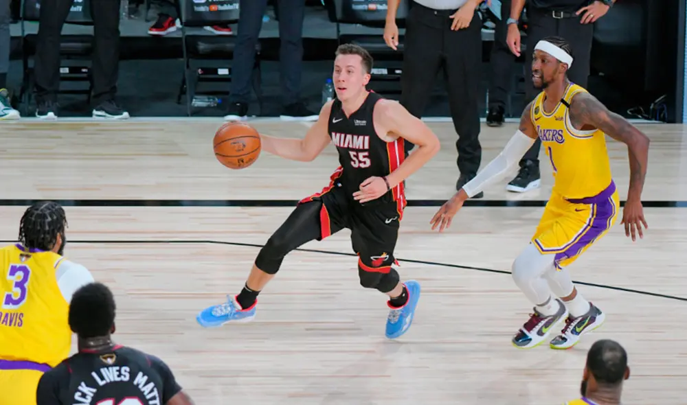 Lakers vencen de manera parcial a los Heat por el Game 3 de la final de NBA 2020. Foto: AFP.