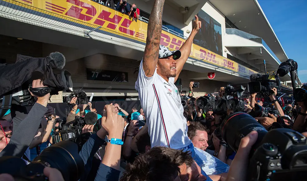 Lewis Hamilton logró su sexto mundial. (Créditos: AFP)