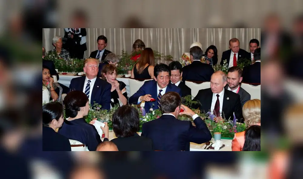 Donald Trump, Vladimir Putin y el primer ministro japonés Shinzo Abe. Foto: EFE. Donald Trump, Vladimir Putin y el primer ministro japonés Shinzo Abe. Foto: EFE.