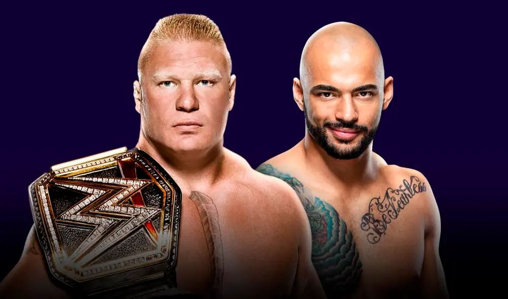 Brock Lesnar vs. Ricochet por el Campeonato de WWE en Super ShowDown 2020. | Foto: WWE