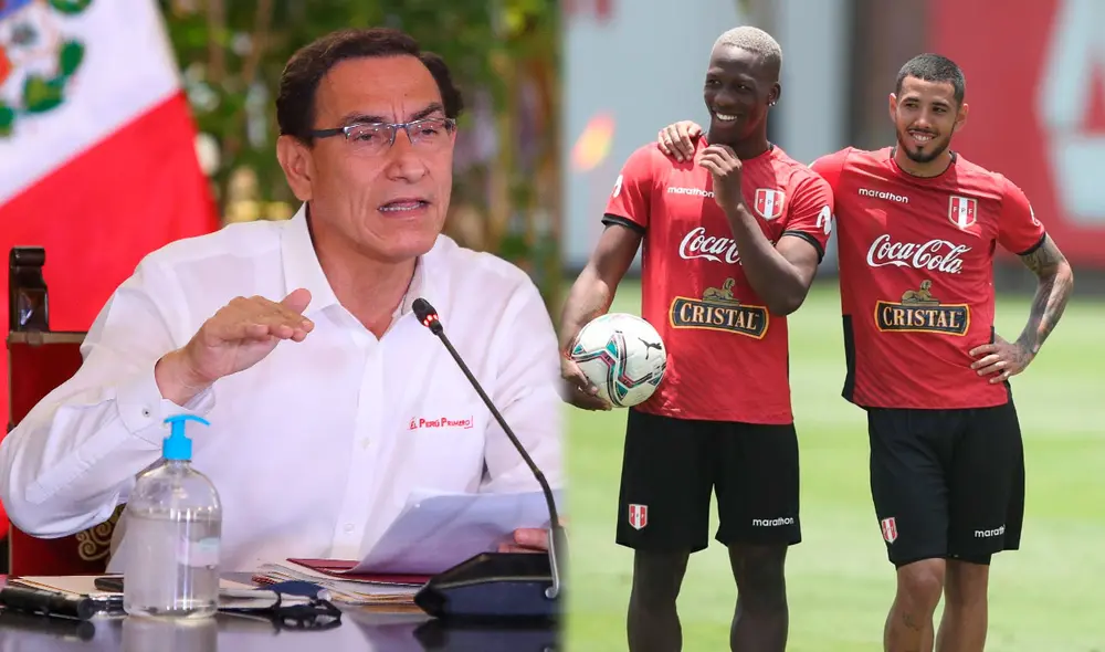 Martín Vizcarra brindó algunas palabras de aliento para la selección peruana. Foto: Composición Grupo La República