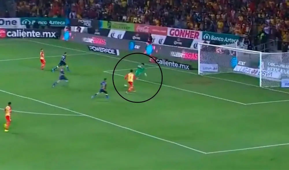 Fernando Aristeguieta anota un golazo en el América vs Morelia por la Liga MX. Foto: Captura