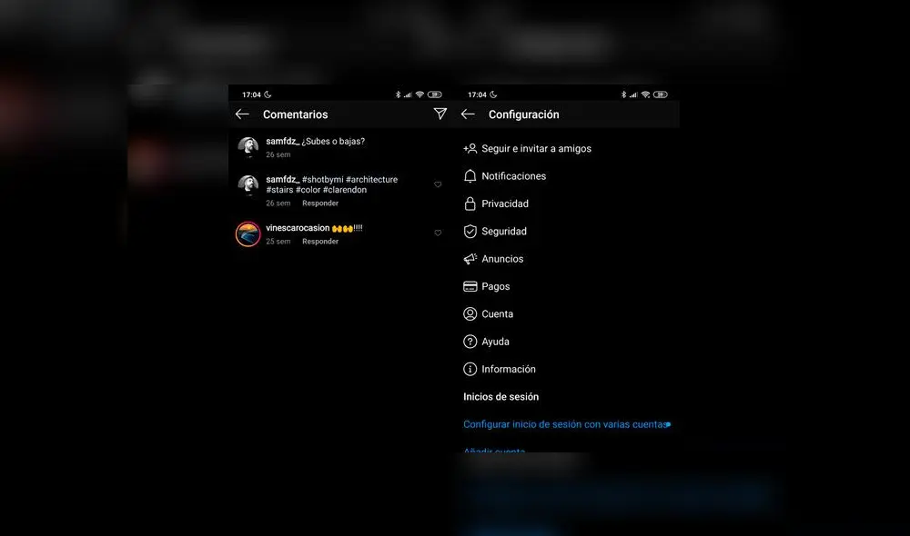 Instagram: conoce cómo activar el modo oscuro en Android y iPhone con iOS 13  [VIDEO]