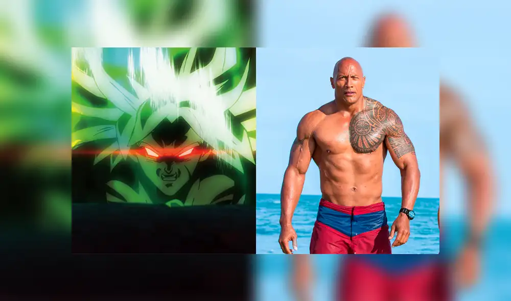 Dragon Ball Super: viralizan foto de 'fusión' entre Broly y Dwayne Johnson