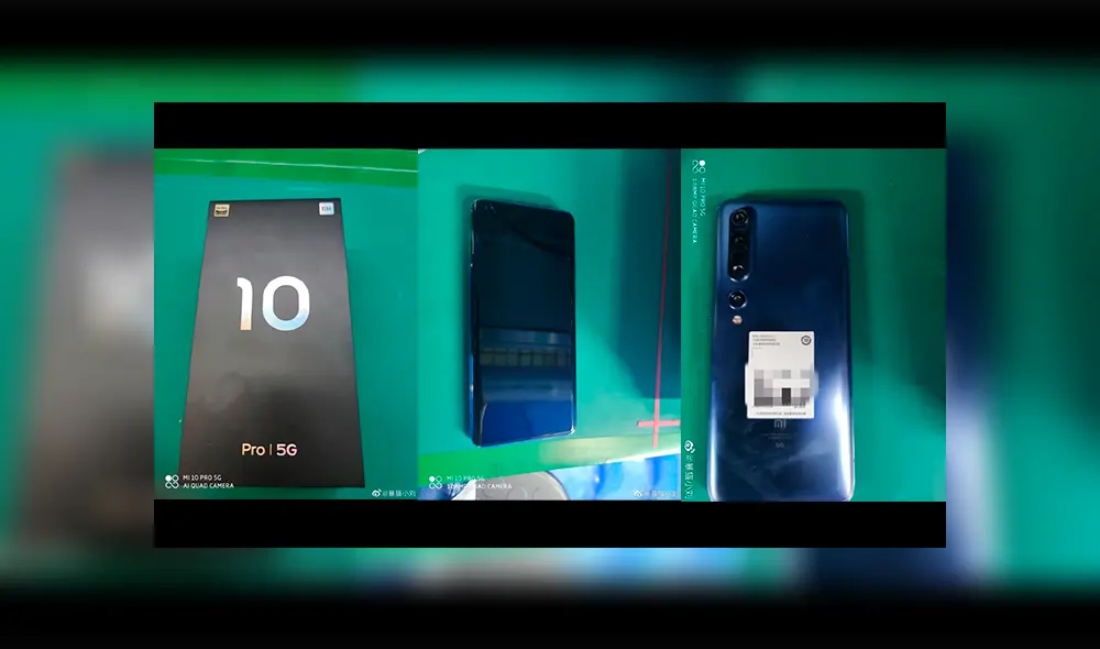 El Xiaomi Mi 10 Pro 5G ha sido desvelado en nuevas imágenes reales.
