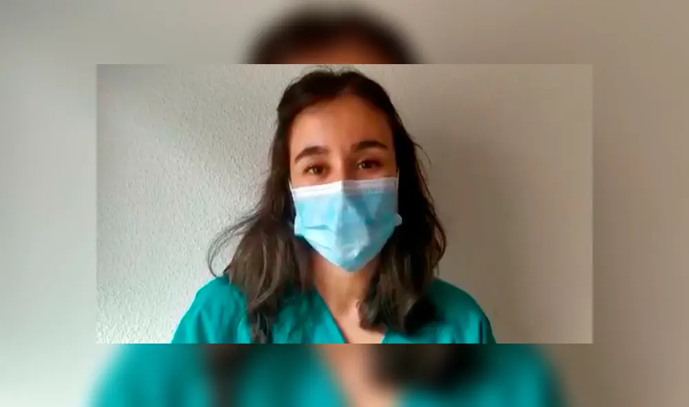 La cirujana comentó que los pacientes se encuentran en aislamiento extremos y soledad, por lo que requieren de mensajes de aliento. (Foto: Salud Madrid)