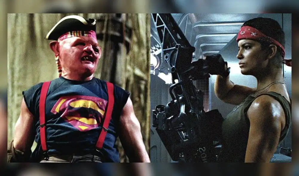 Los personajes que son el blanco de la polémica en Los Goonies y Aliens respectivamente: Créditos: Warner Bros/Fox