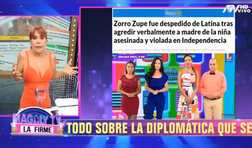 La conductora se tomó unos minutos de su programa para comentar las reacciones que ha desatado el caso. (Foto: Captura ATV)