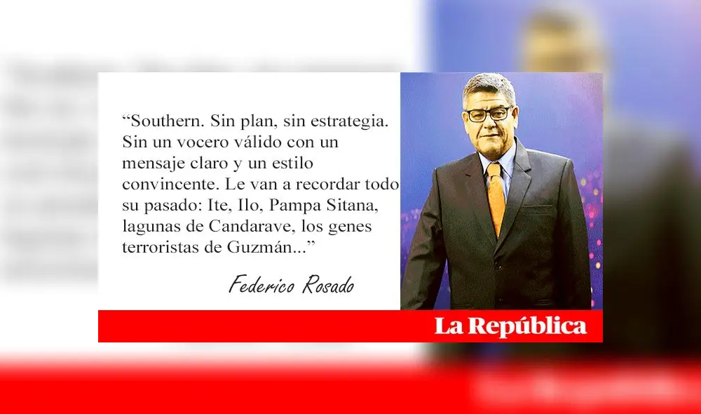 Columna de opinión Federico Rosado
