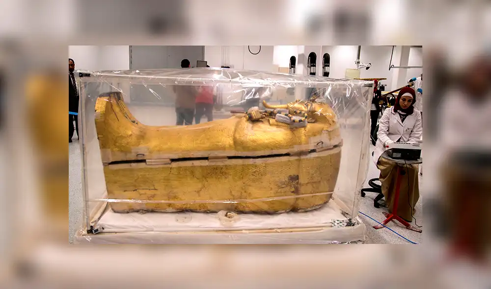 Conoce los detalles de la primera restauración al sarcófago de Tutankamón [FOTOS]
