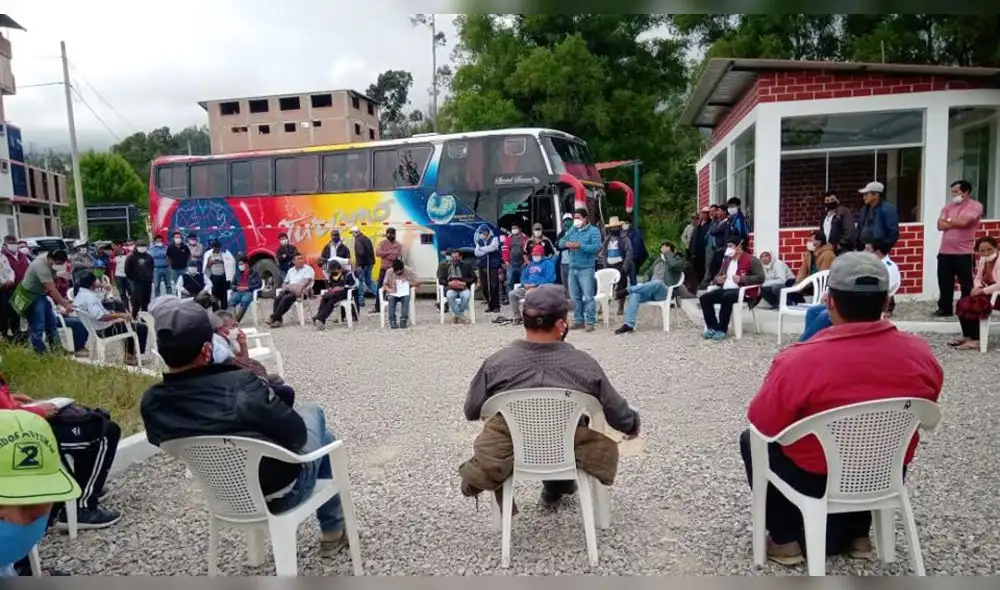 Reunión de autoridades, transportistas y ronderos de Chota