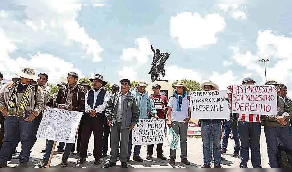 Campesinos en sus trece.