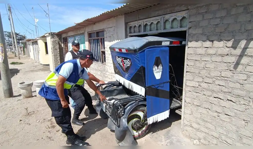Policía sospecha que la unidad fue robada el domingo 22 de enero. Foto: Seguridad Ciudadana Nuevo Chimbote
