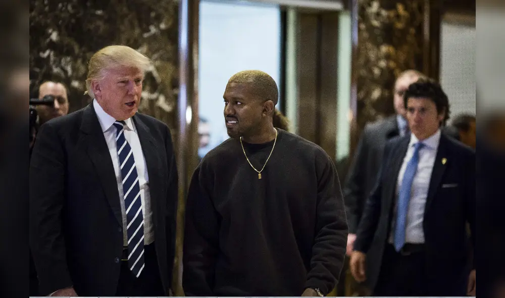 Kanye West junto al presidente Donald Trump en 2016. (Foto: John Taggart)