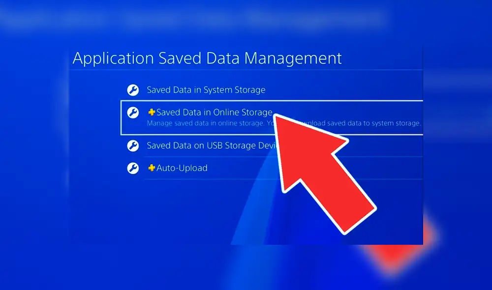 Puedes recurrir a la nube (con PS Plus) para guardar tu información de partidas o copiarlos en un USB.