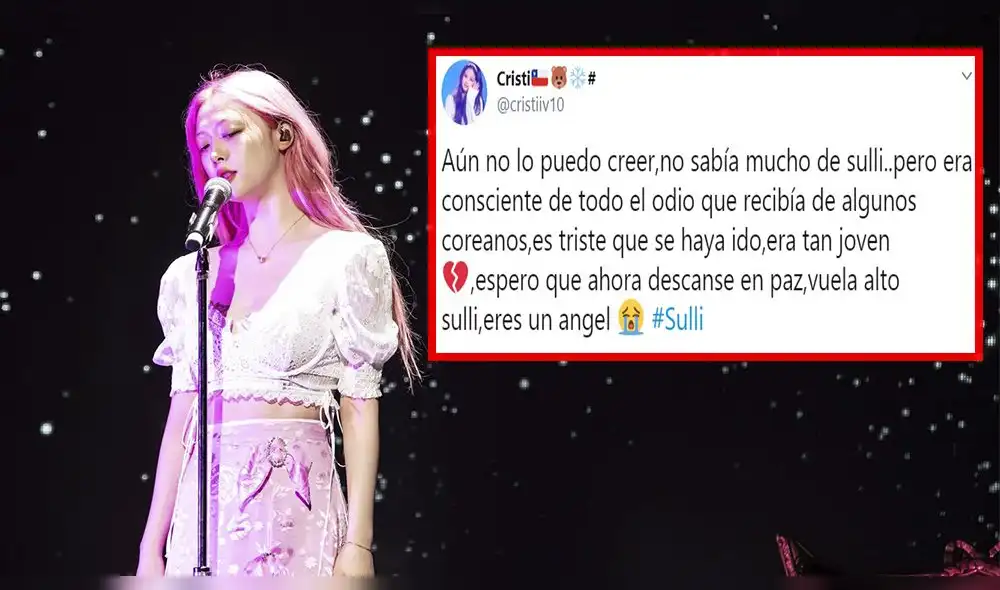 Sulli falleció a los 25 años: Fans preocupados por depresión que viven algunos famosos Sulli falleció a los 25 años: Fans preocupados por depresión que viven algunos famosos