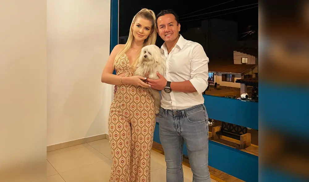 Brunella Horna halaga a Richard Acuña. Foto: Captura Instagram.