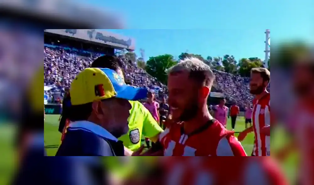 Diego Maradona y Gastón Fernández