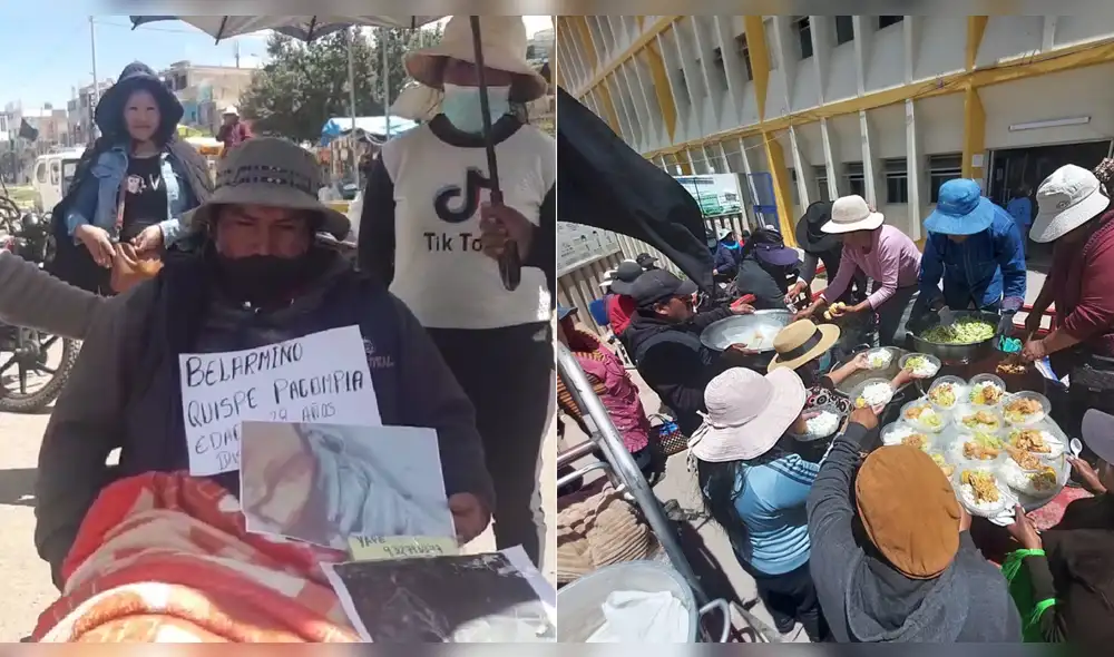 Belarmino Quispe Pacompia (28) tiene una bala alojada en la columna. Foto: Captura de video/La República