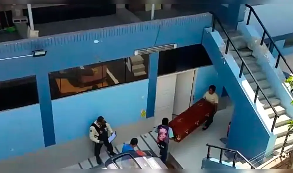 Cuerpo del internó fue trasladado a la morgue de Chiclayo.