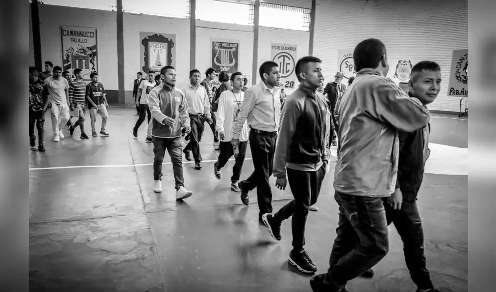 Reos del penal de máxima seguridad San Juan de Lurigancho. [FOTO]