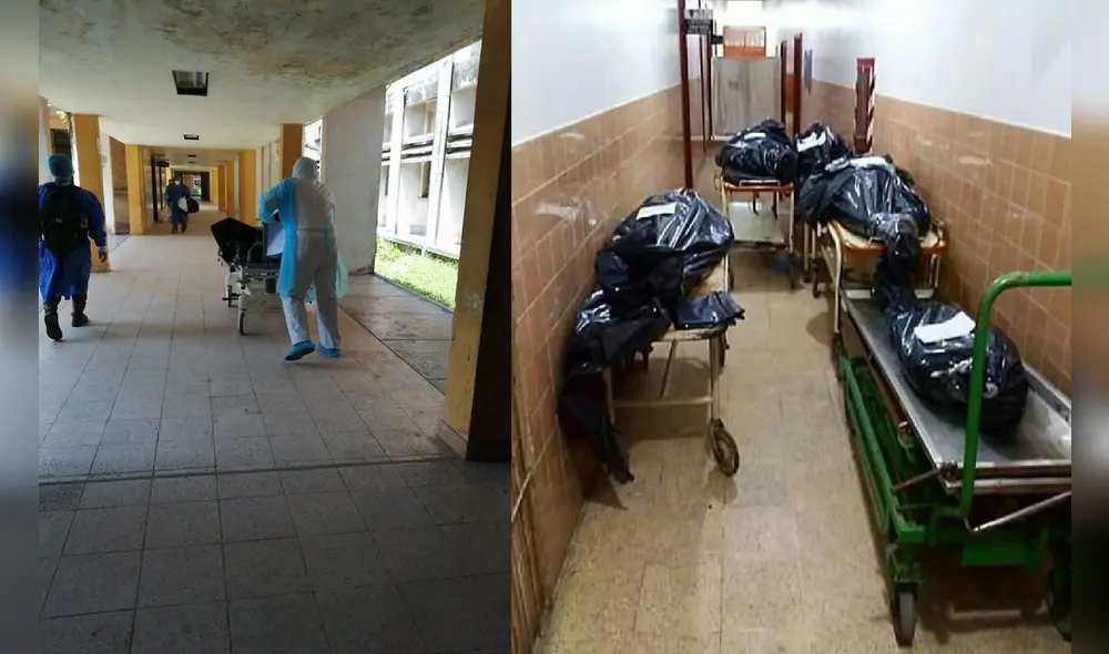 La morgue del Hospital Regional de Loreto ya no se da abasto. La morgue del Hospital Regional de Loreto ya no se da abasto.